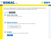 Tablet Screenshot of findbomag.com